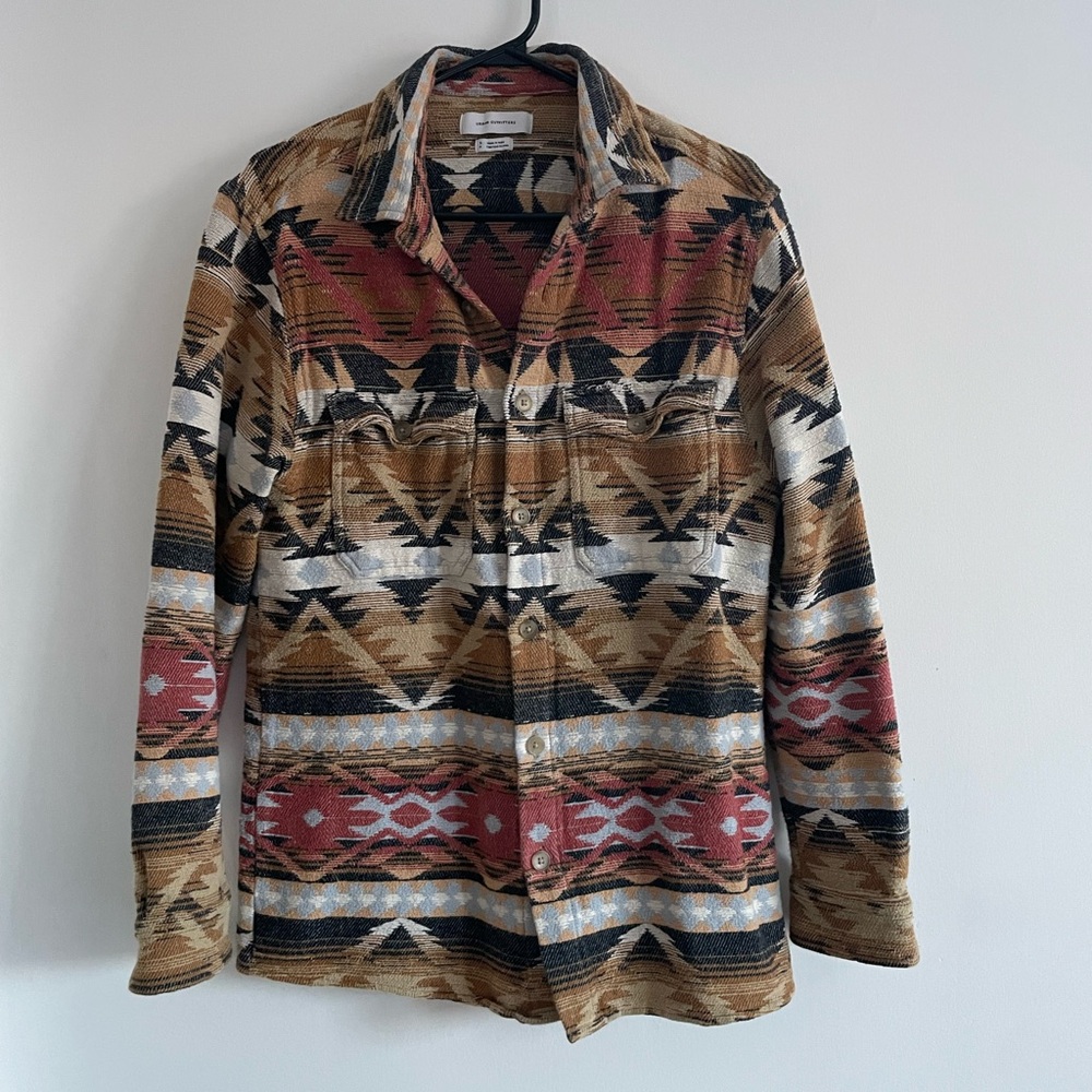 Urban Outfitters Multicolor Patterned Shirt Jacket